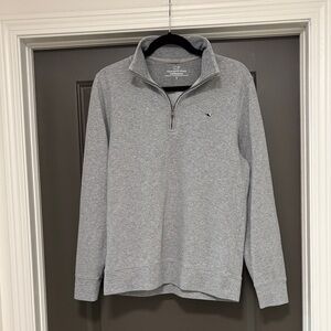 Vineyard Vines performance 1/4 zip grey pullover